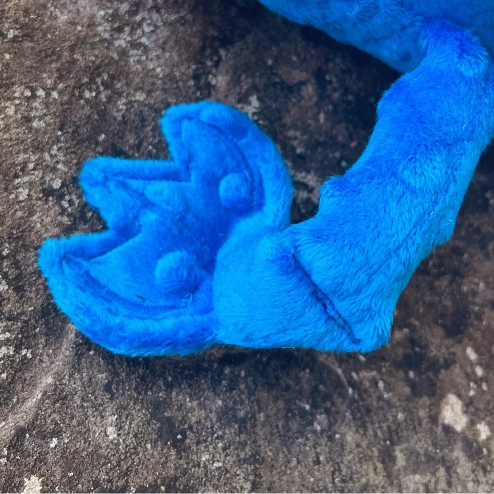 Sea Creature Blue Sea Eater HandMade Plush Toy fish Beast ocean 12” Royal Blue